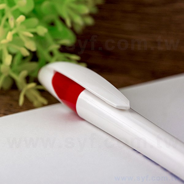廣告環保筆-塑膠曲線筆管造型禮品-單色原子筆-採購客製印刷贈品筆-8560-3